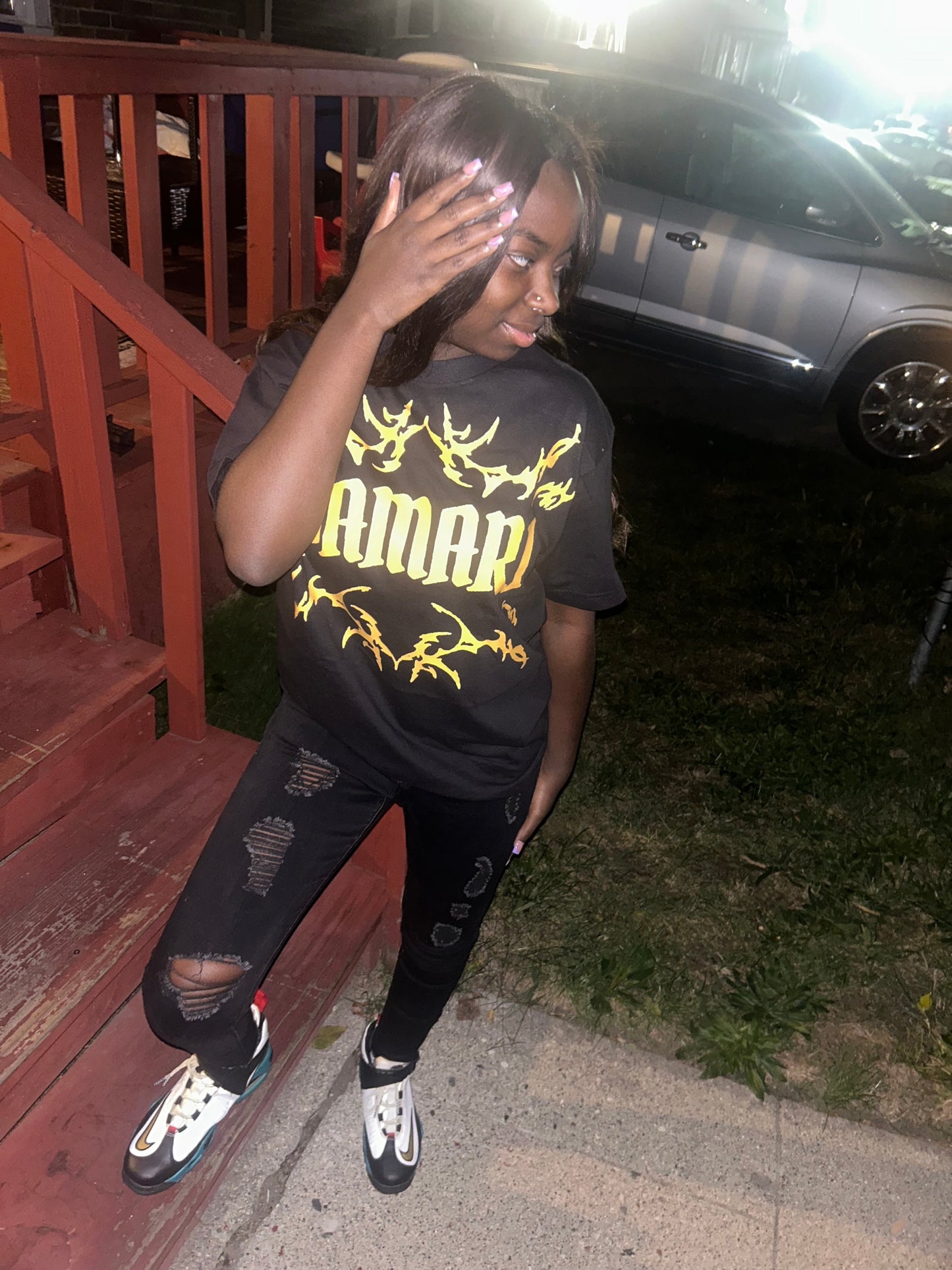 Samari Brand Tee🧡🖤