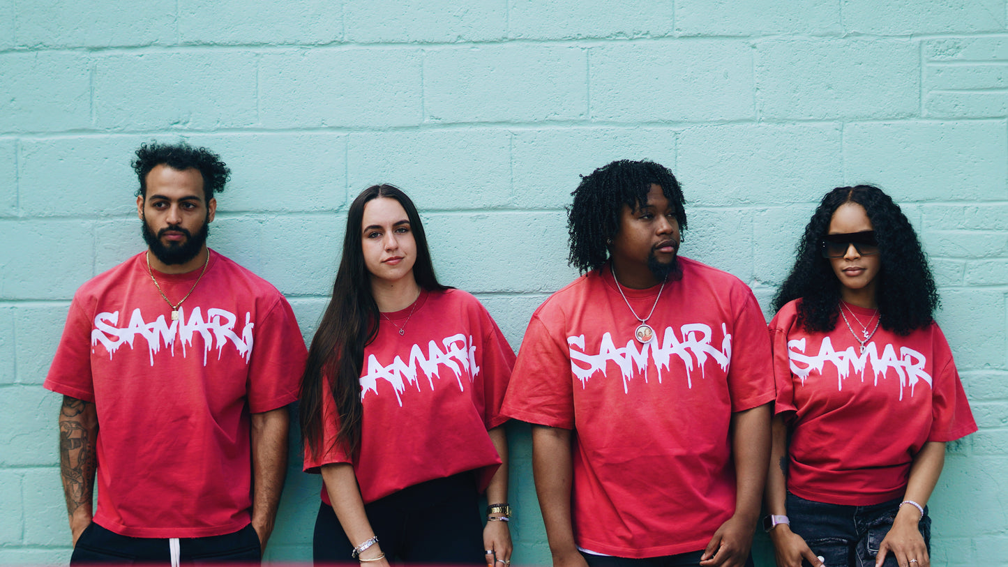 SAMARI BRAND Red Sun-Dried Tee