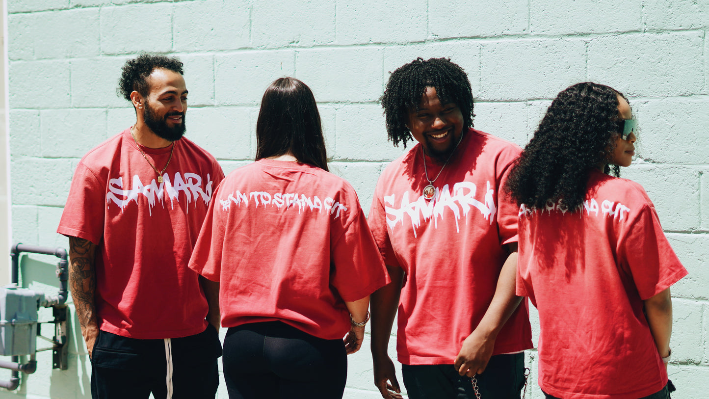 SAMARI BRAND Red Sun-Dried Tee