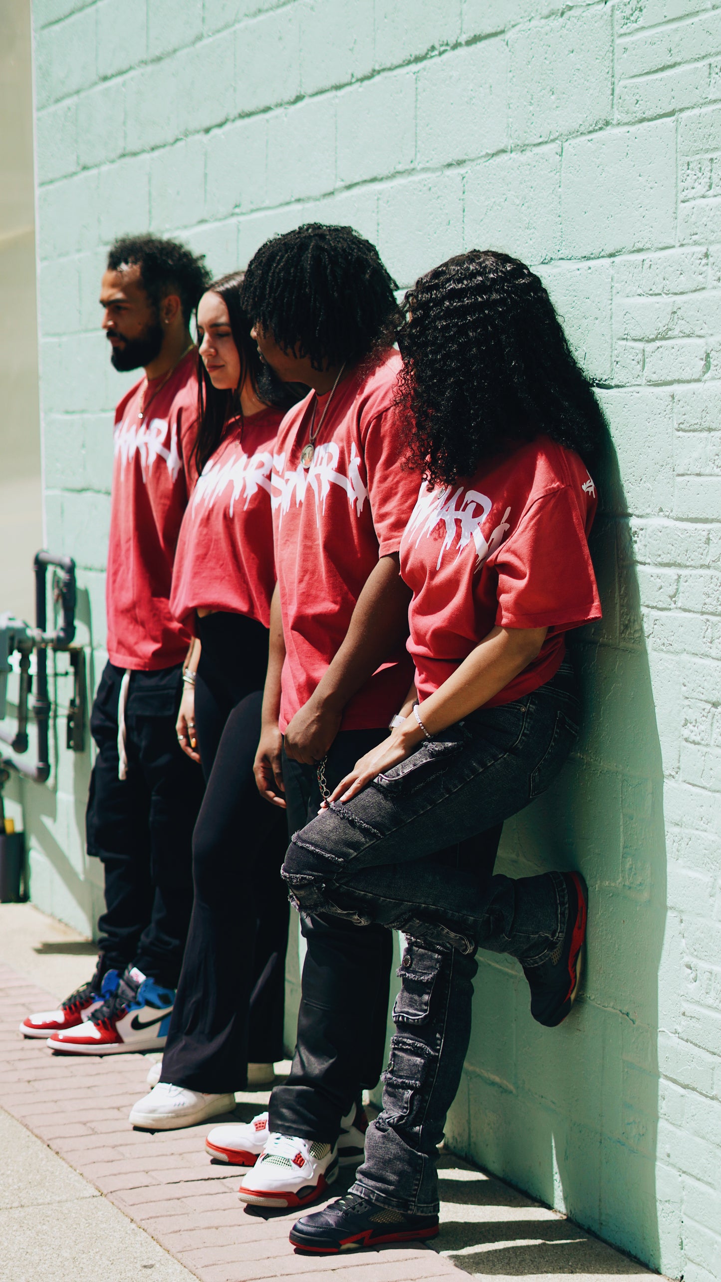 SAMARI BRAND Red Sun-Dried Tee