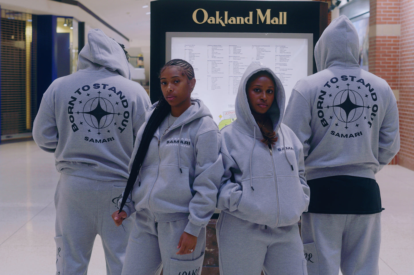 SAMARI BRAND HEAVYWEIGHT GREY ZIP UP