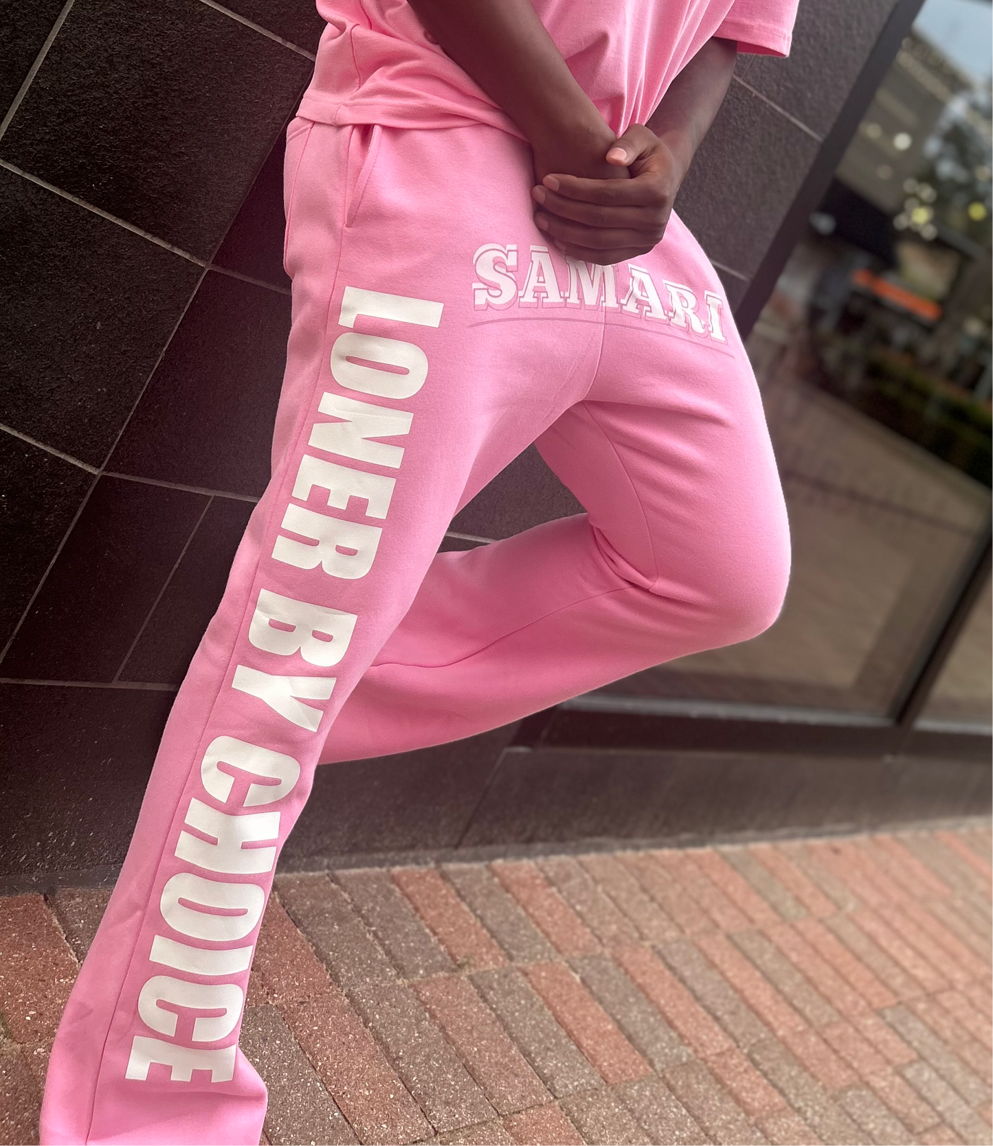 Samari Brand Pink flared sweatpants🩷