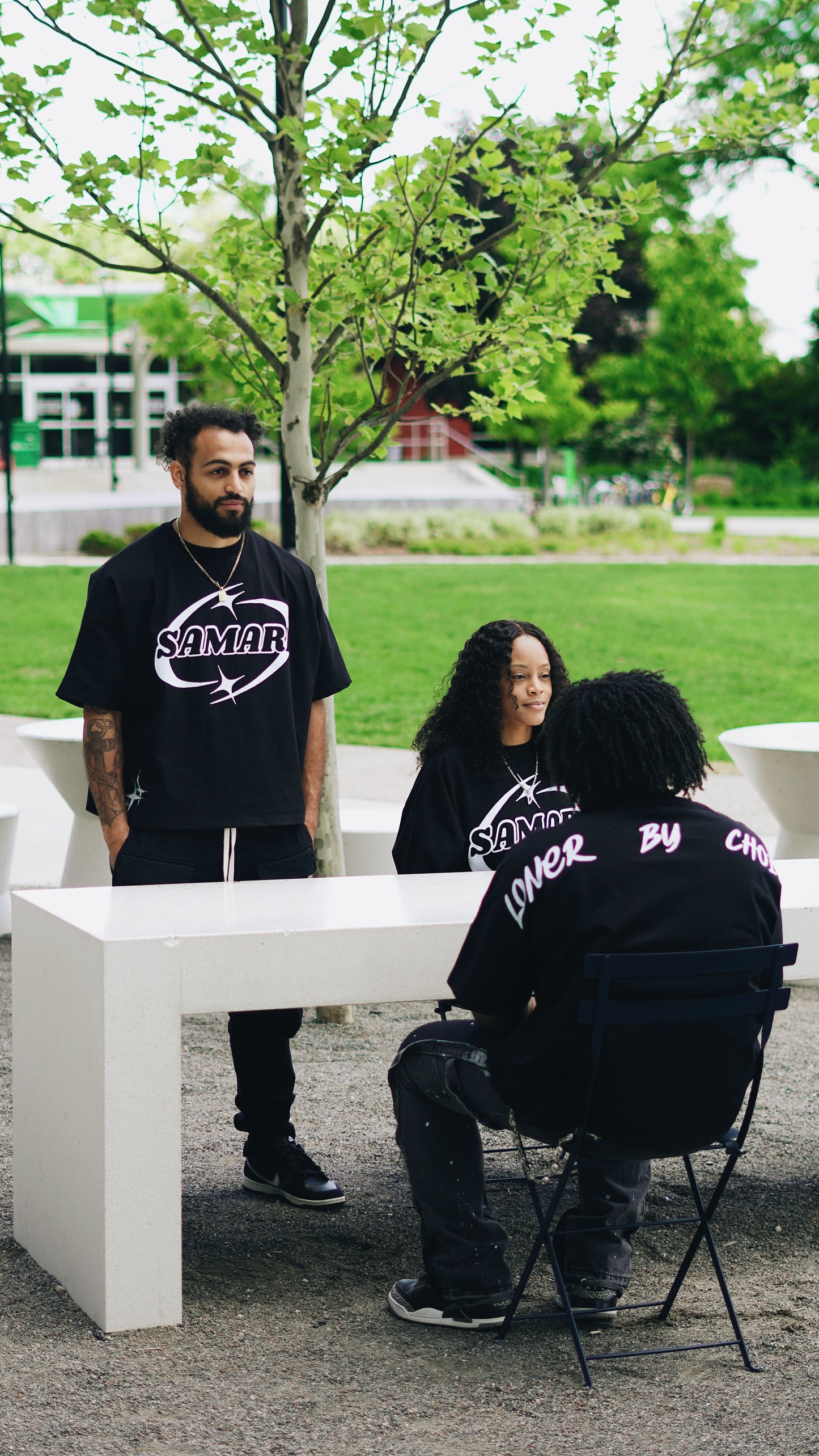 “LONER BY CHOICE” Black tee