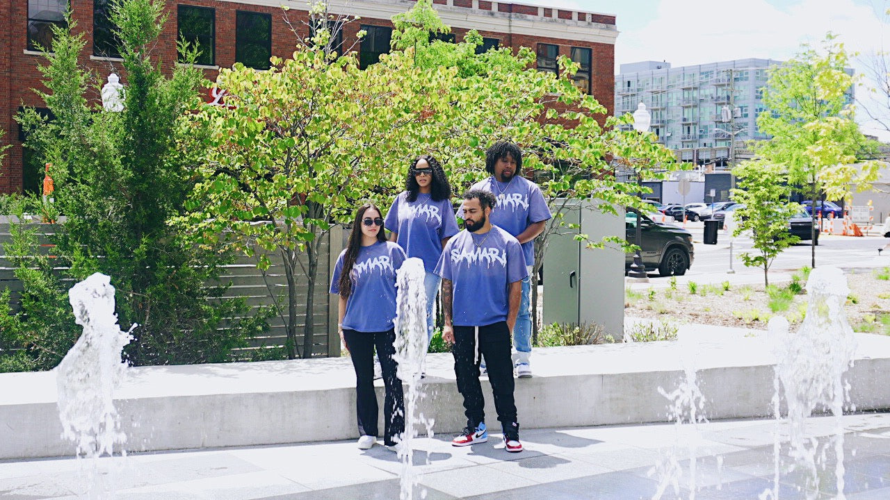 SAMARI BRAND Blue Sun-dried Tee
