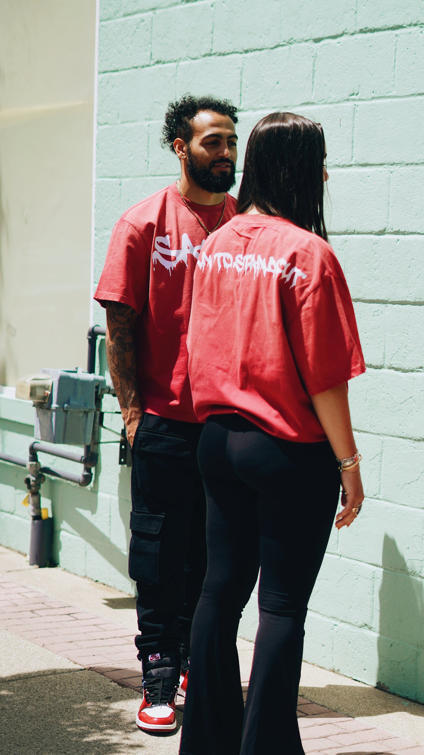 SAMARI BRAND Red Sun-Dried Tee