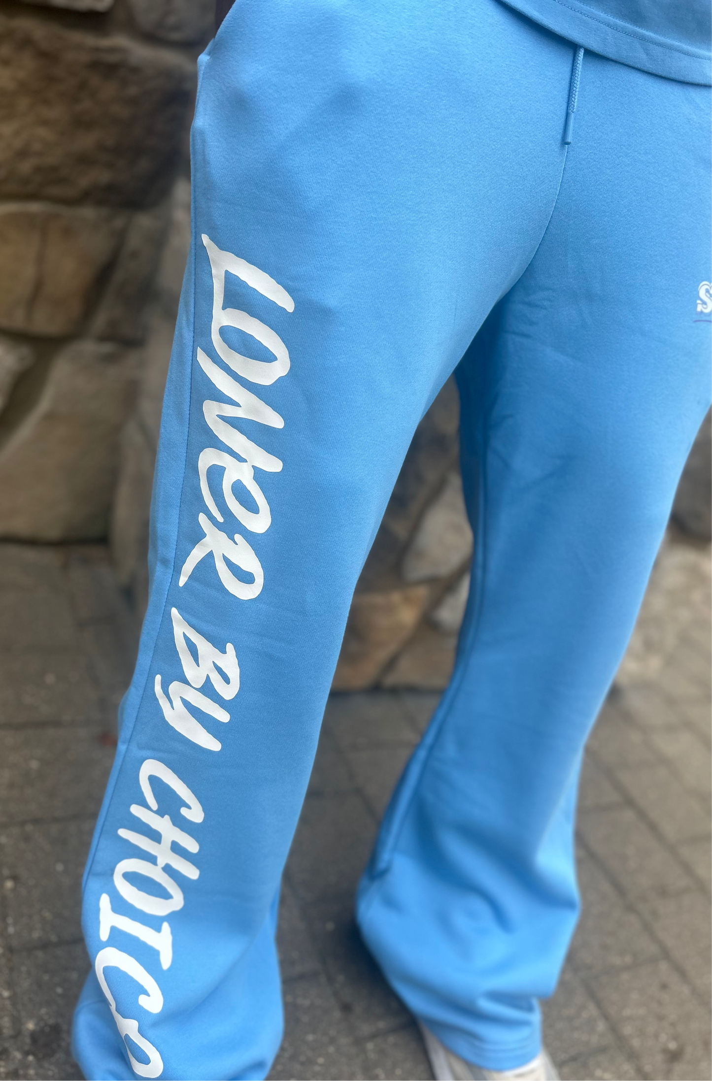 Samari Brand Blue Flared Sweatpants