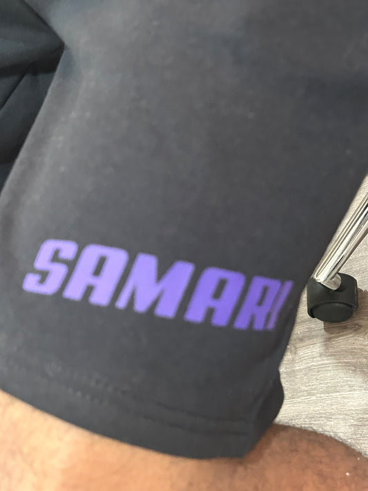 Samaribrand Black/purple Shorts💜🖤