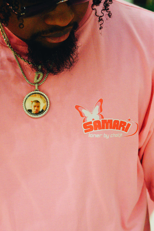 Samari Brand Pink Oversized heavyweight tee