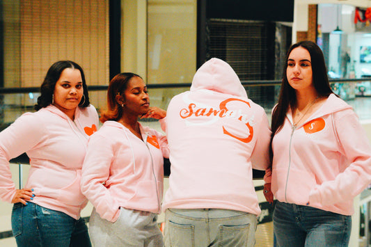 Samari Brand Pink Zip-Up💗🤍