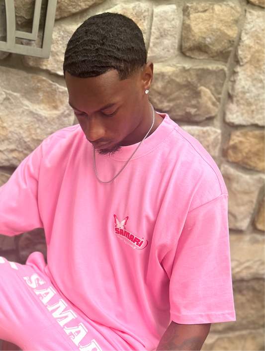 Samari Brand Pink Oversized heavyweight tee